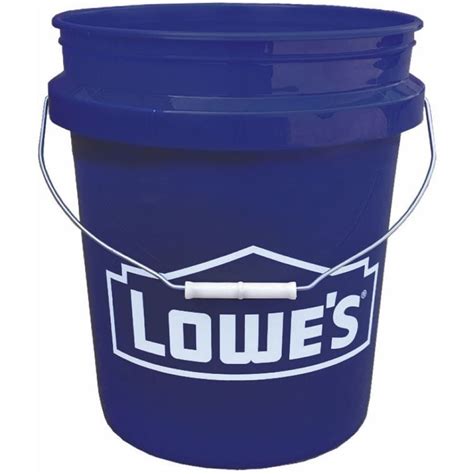 5-gallon and 5-gallon blue plastic bucket lid at Lowes. . 5 gallon bucket lowes